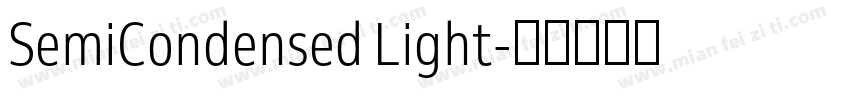 SemiCondensed Light字体转换
